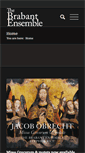 Mobile Screenshot of brabantensemble.com