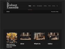 Tablet Screenshot of brabantensemble.com